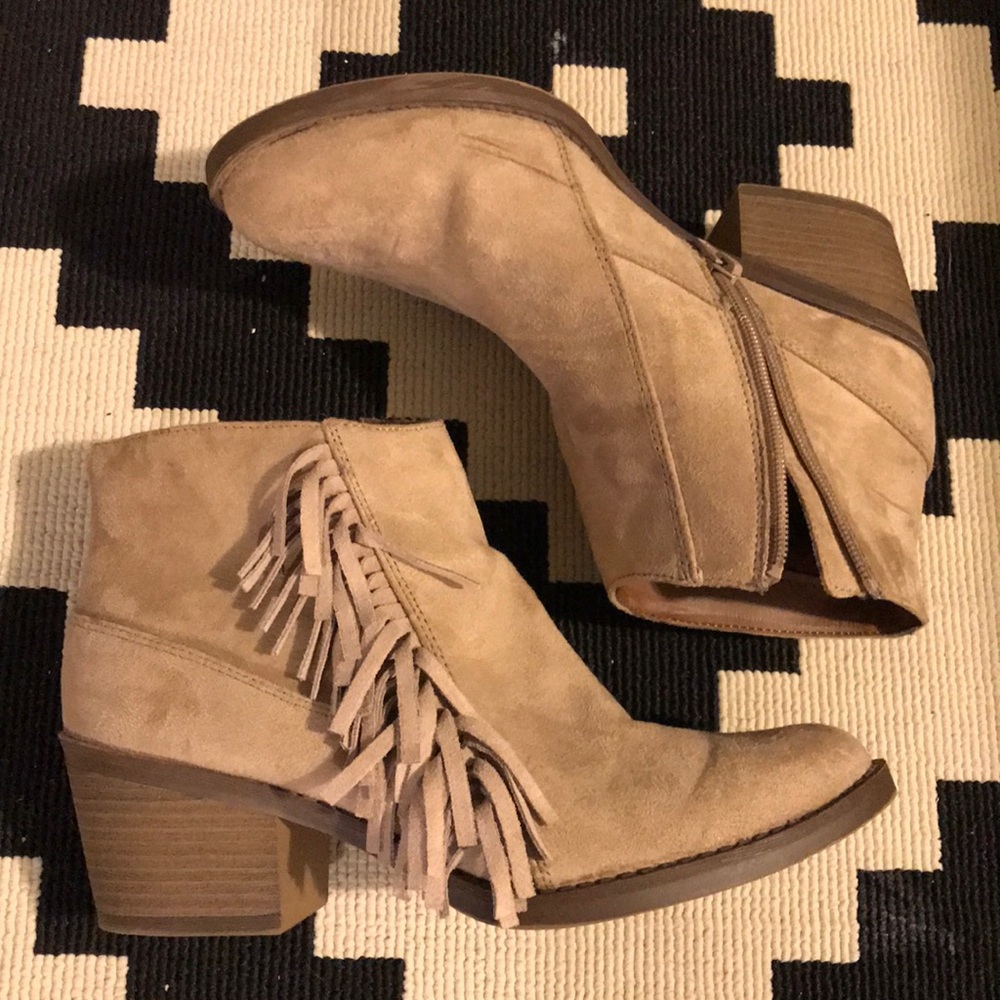 Fringe Ankle Boots